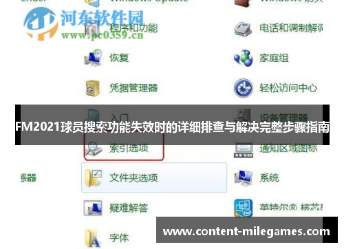 FM2021球员搜索功能失效时的详细排查与解决完整步骤指南